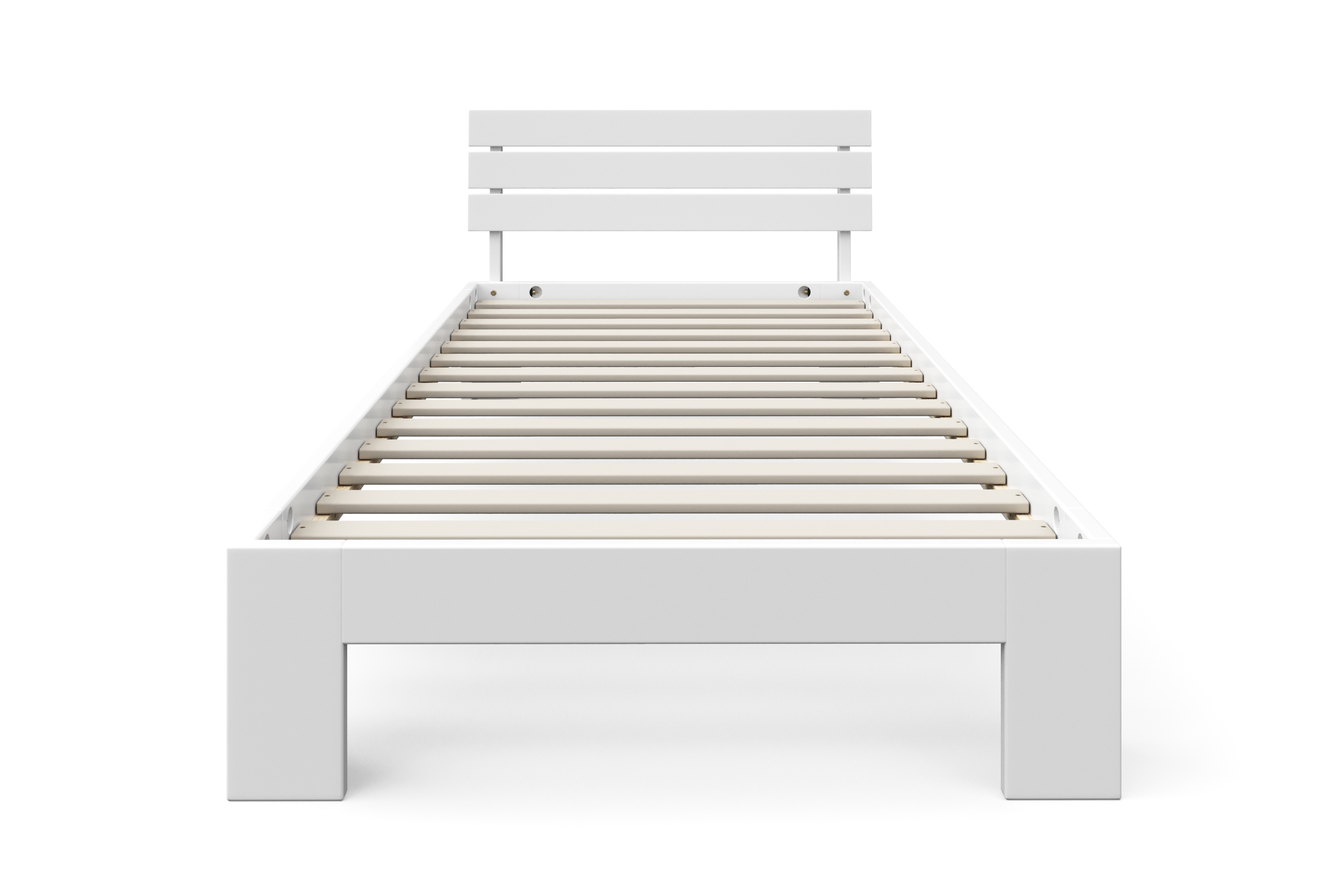 Bett Holz JAYDEN 90 x 200 cm weiss