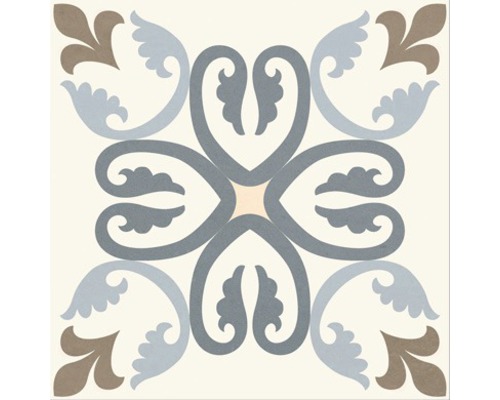 Porseleinen wand- en vloertegel Heritage tacogrijs in 76 verschillende designs 16,5 x 16,5 cm