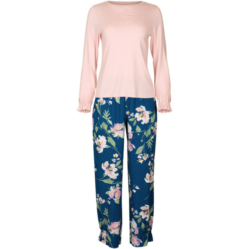Lisca - Pijama ajustado pantalón top mangas largas Kasia Azul