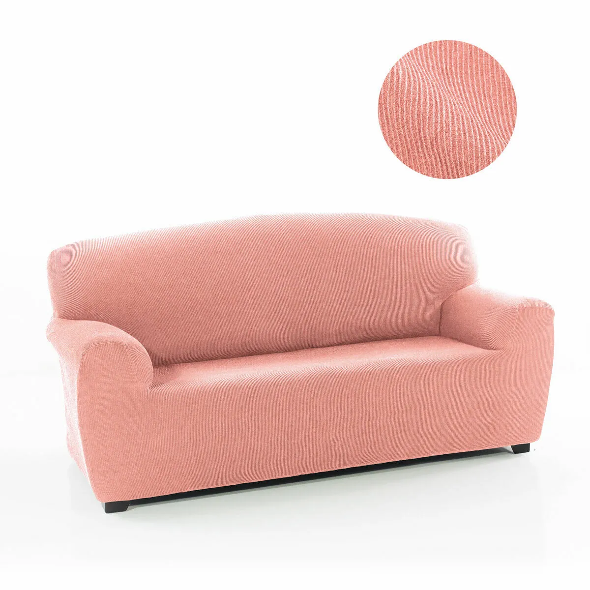 Housse de canapé Sofakover Romeo - 2 places - Rose clair