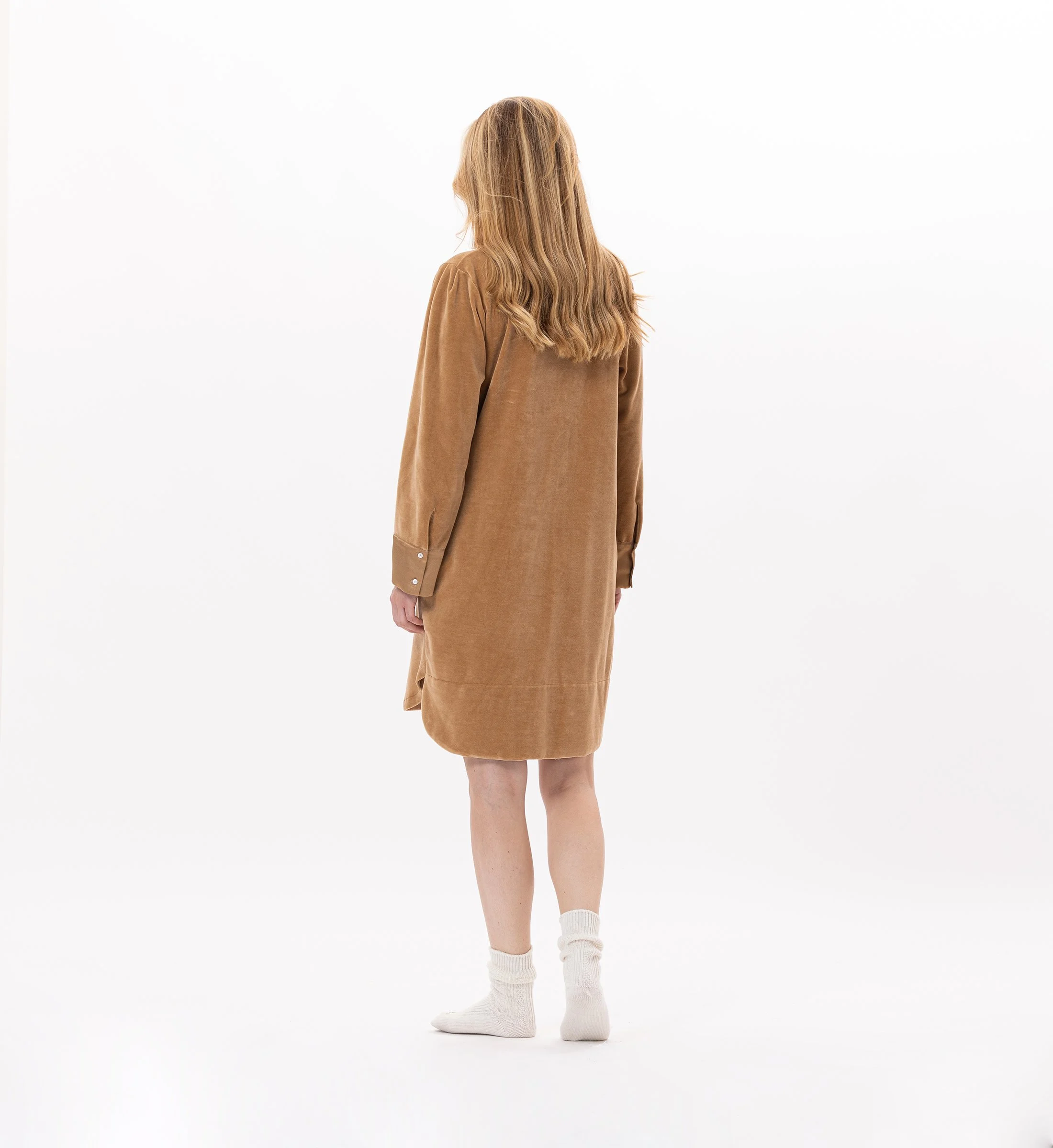 VELVET 840 - Robe en velours | Doré