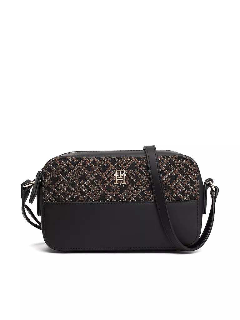 TOMMY HILFIGER Tasche - Mini Bag TH JACQUARD CAMERA BAG schwarz