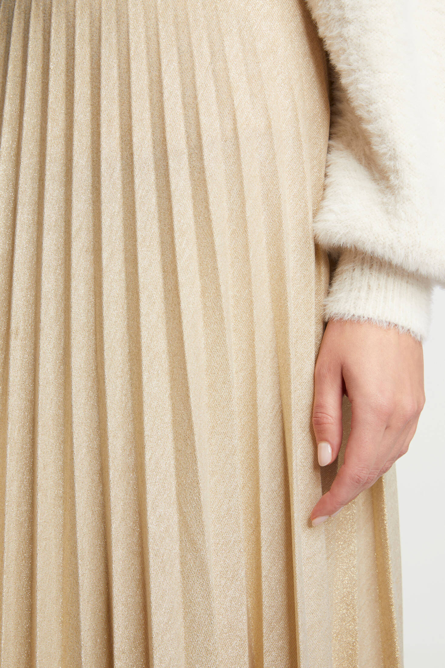 Rich & Royal| Damen Plisseerock LUREX