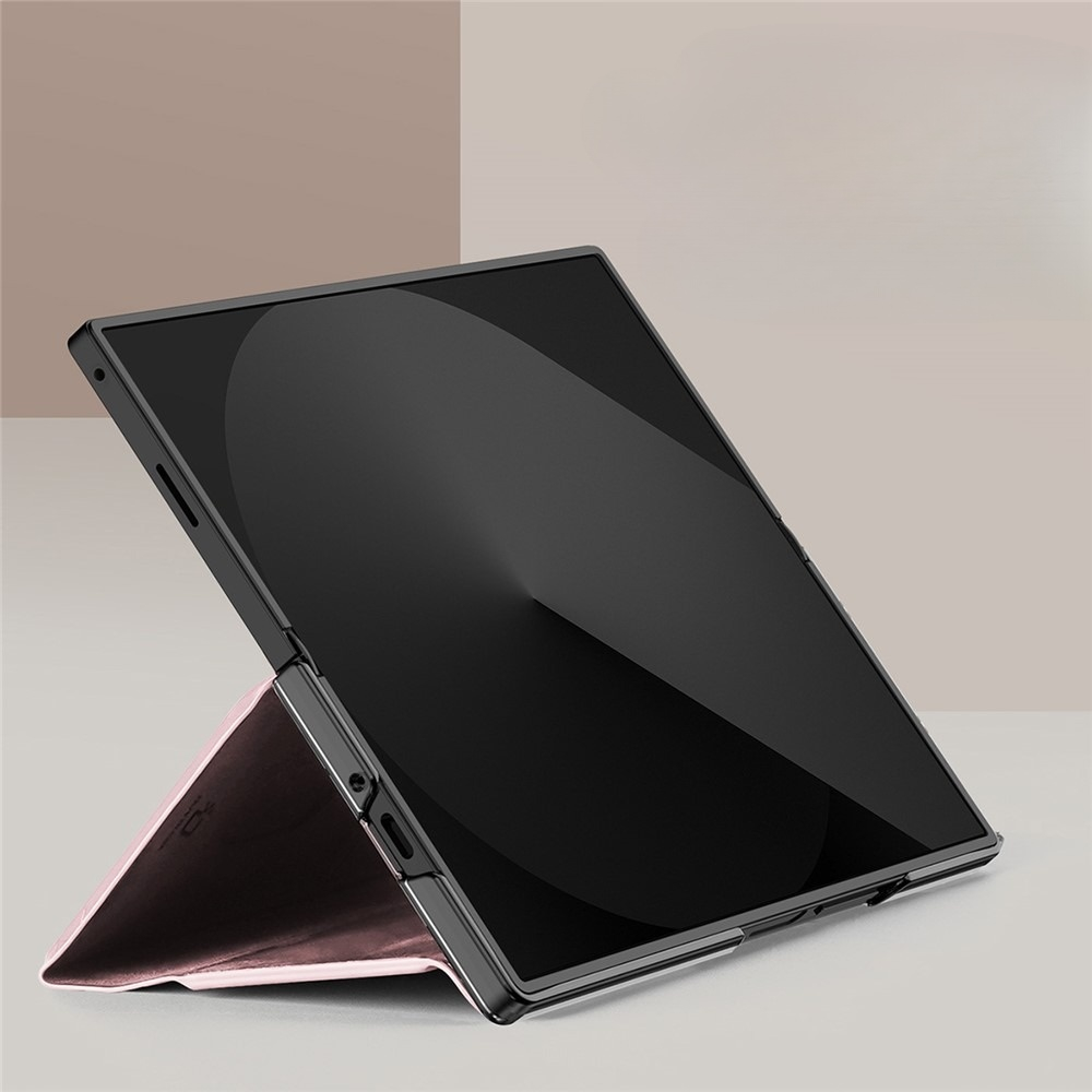 Samsung Galaxy Z Fold7 Wallet Cover Leder Tasche mit Aufstellfunktion - Rosa