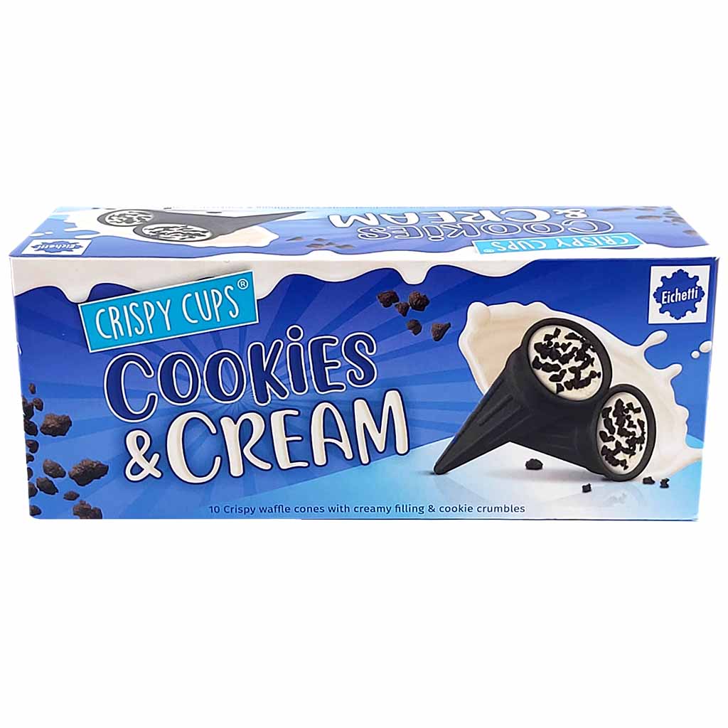 Eichetti Crispy Cups Cookies & Cream 100g MHD:2.2.25