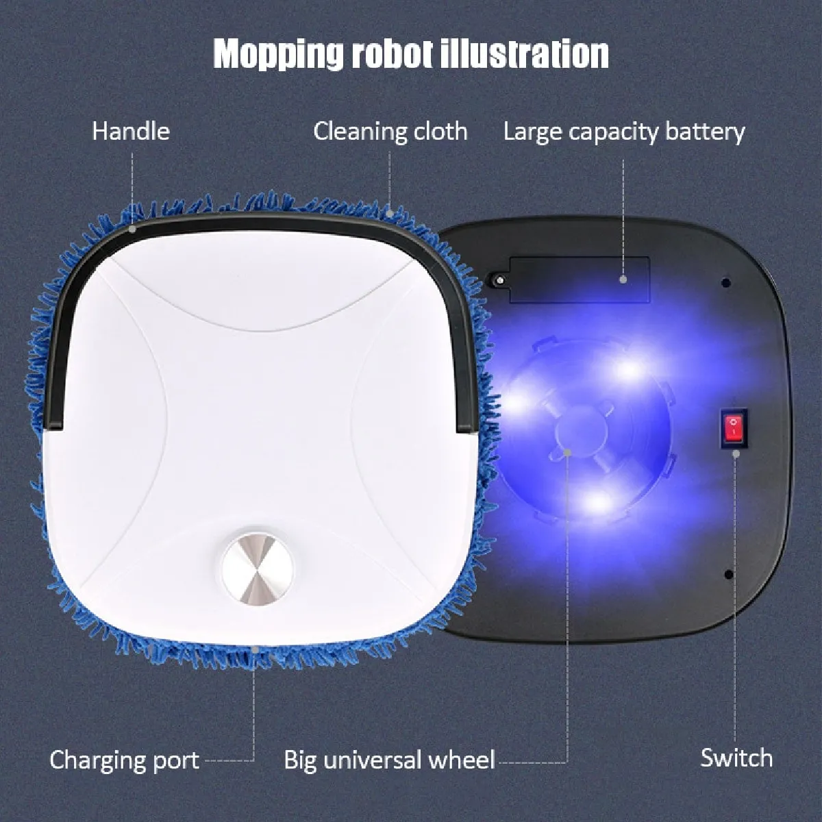 Universal Robot aspirateur ultraviolets - Blanc
