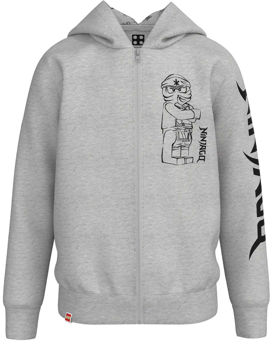Kapuzen-Sweatjacke M12010655 in grey melange