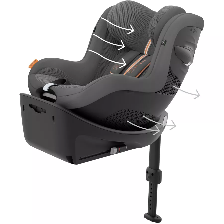 cybex GOLD Sirona G i-Size Plus Lava Grey mit Basisstation Base G