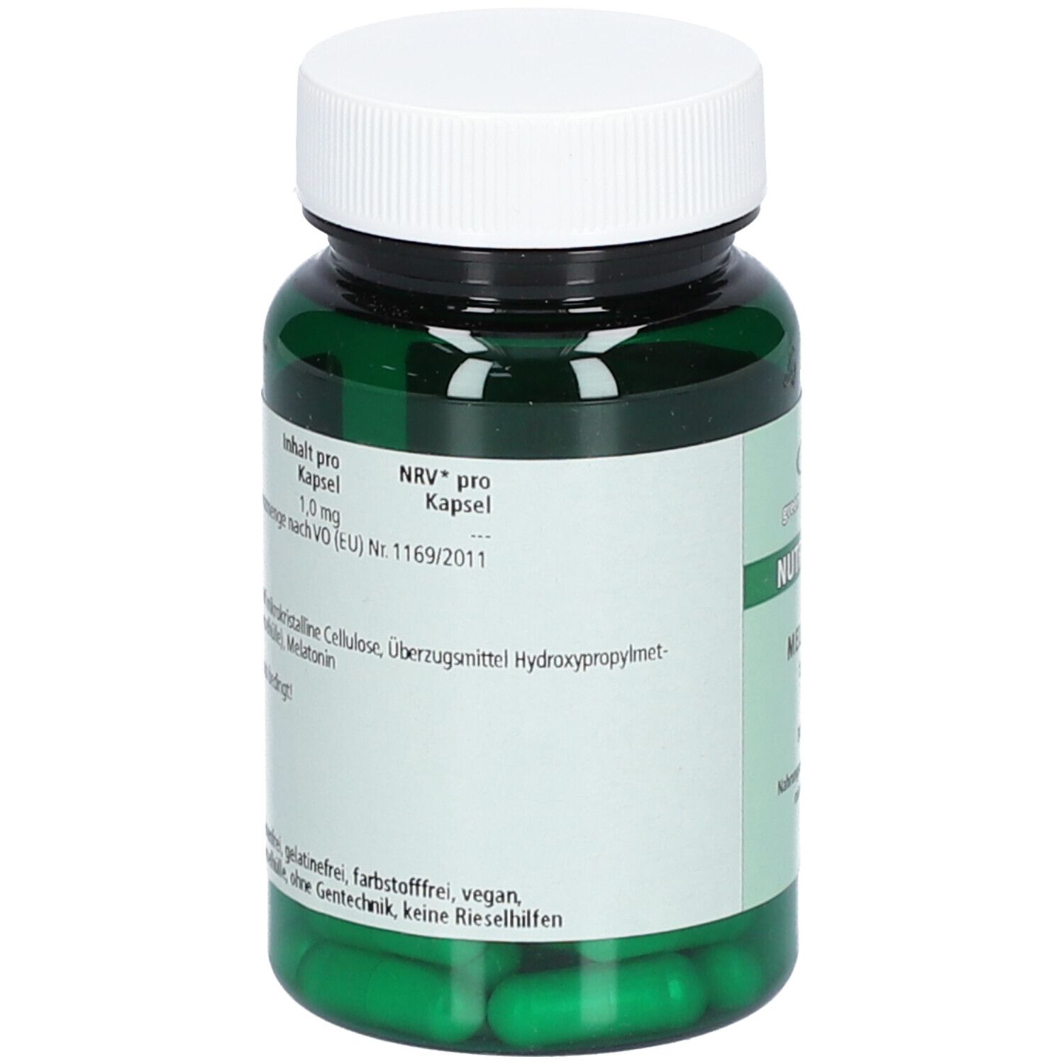 green line NUTRITHEKE MELATONIN 1 mg