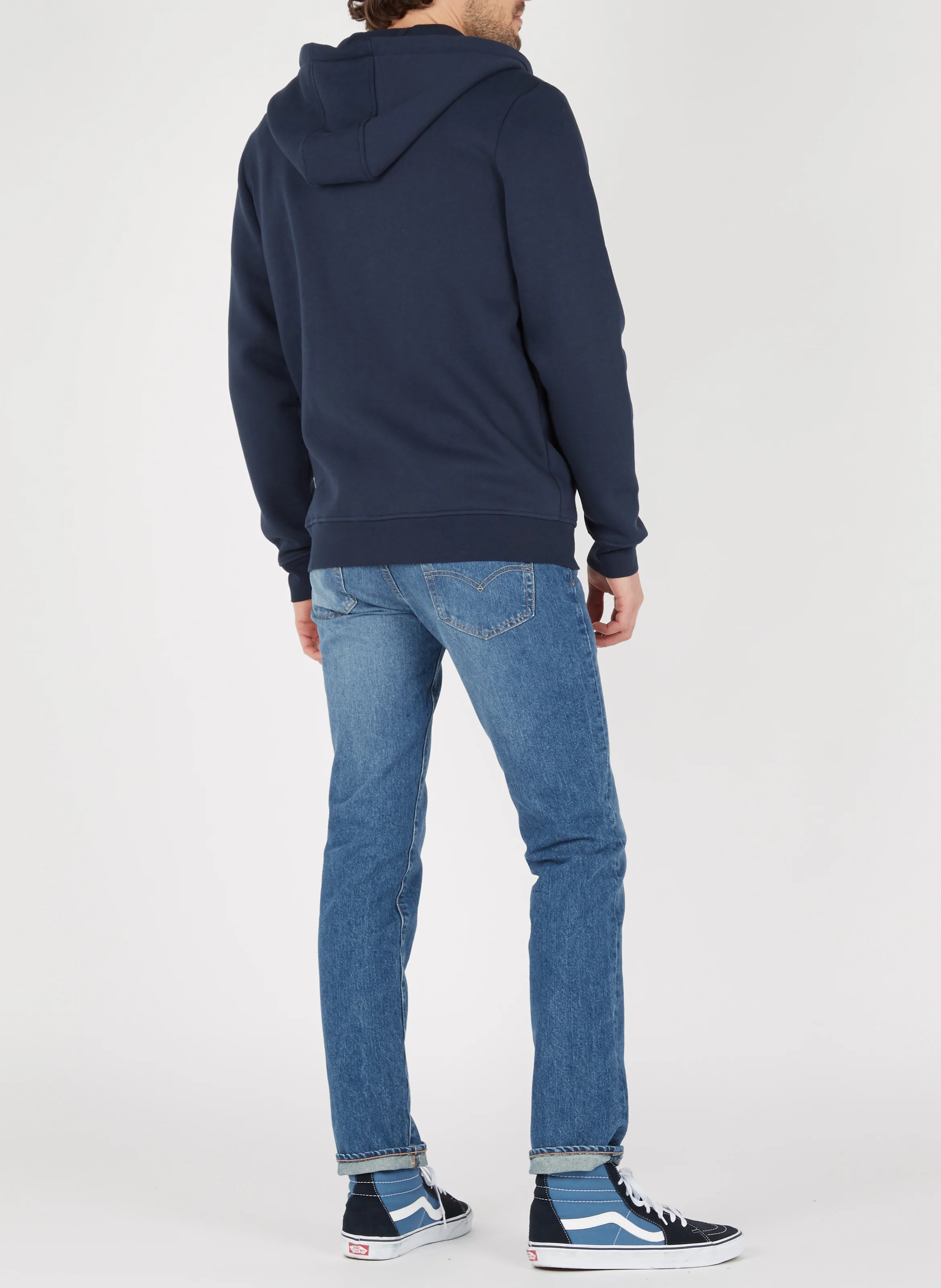 MESNIL - Sweat à capuche regular-fit en molleton | Bleu