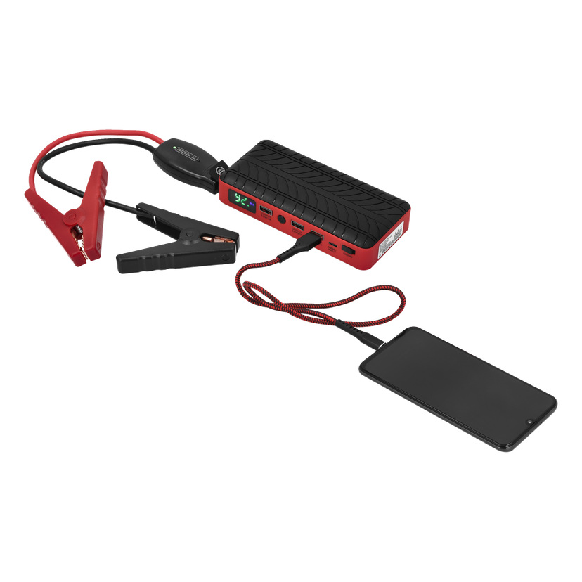 Hjelpestart med powerbank 12 V 9600 mAh