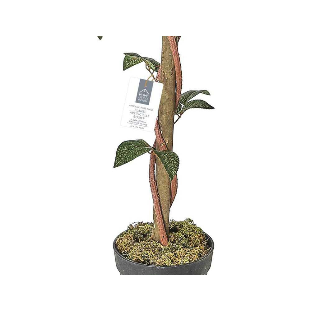 Rosier artificiel en pot 90 cm