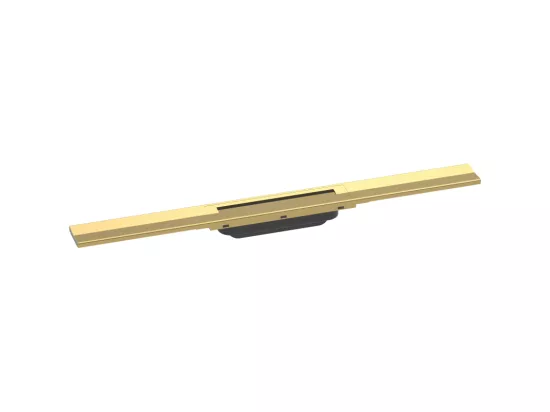 Caniveau de douche découpable 70 cm HANSGROHE RainDrain Flex montage libre aspect doré poli