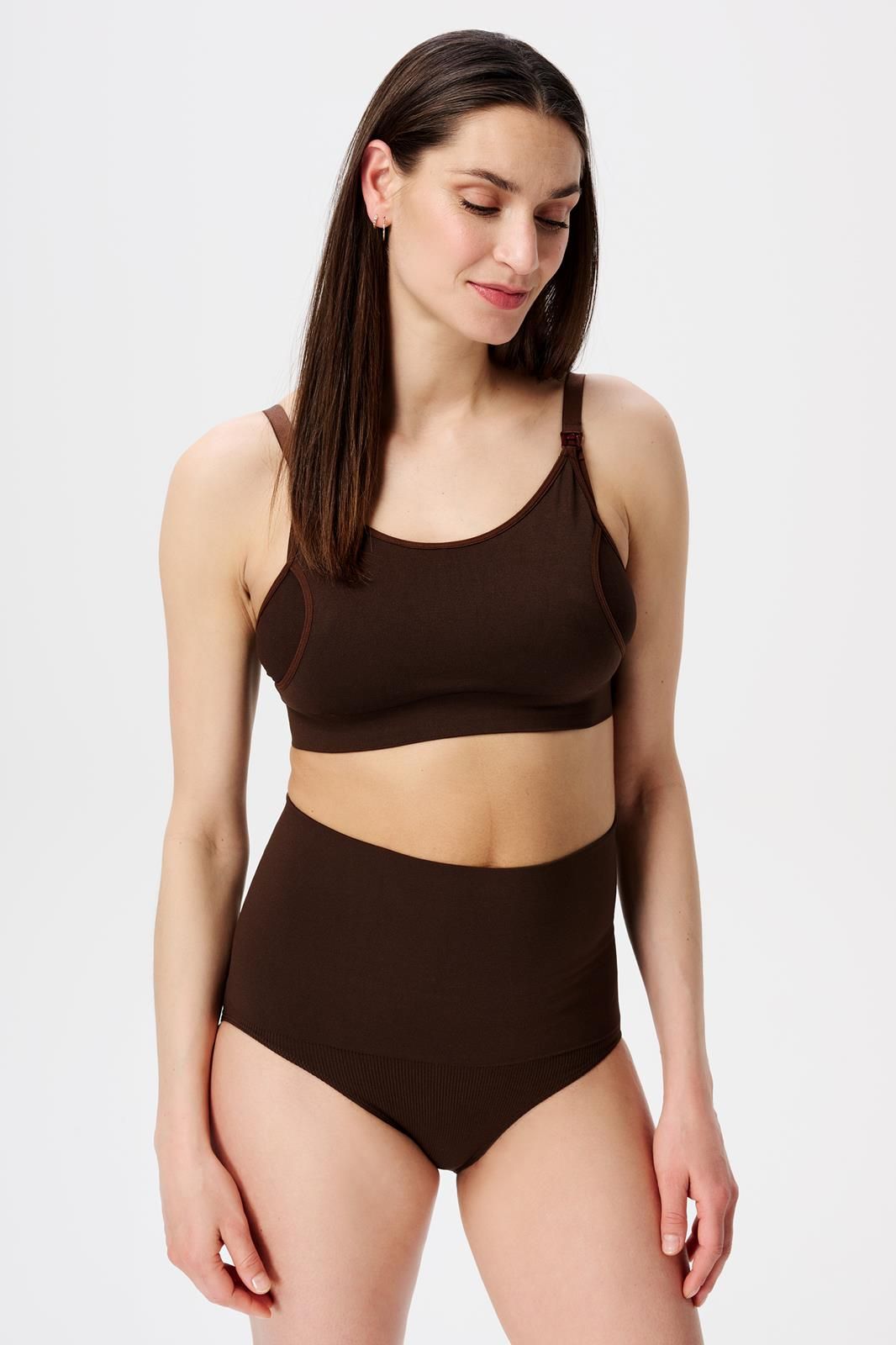 Noppies Maternity Naadloze slip Lee post partum Sensil Breeze - Coffee Bean