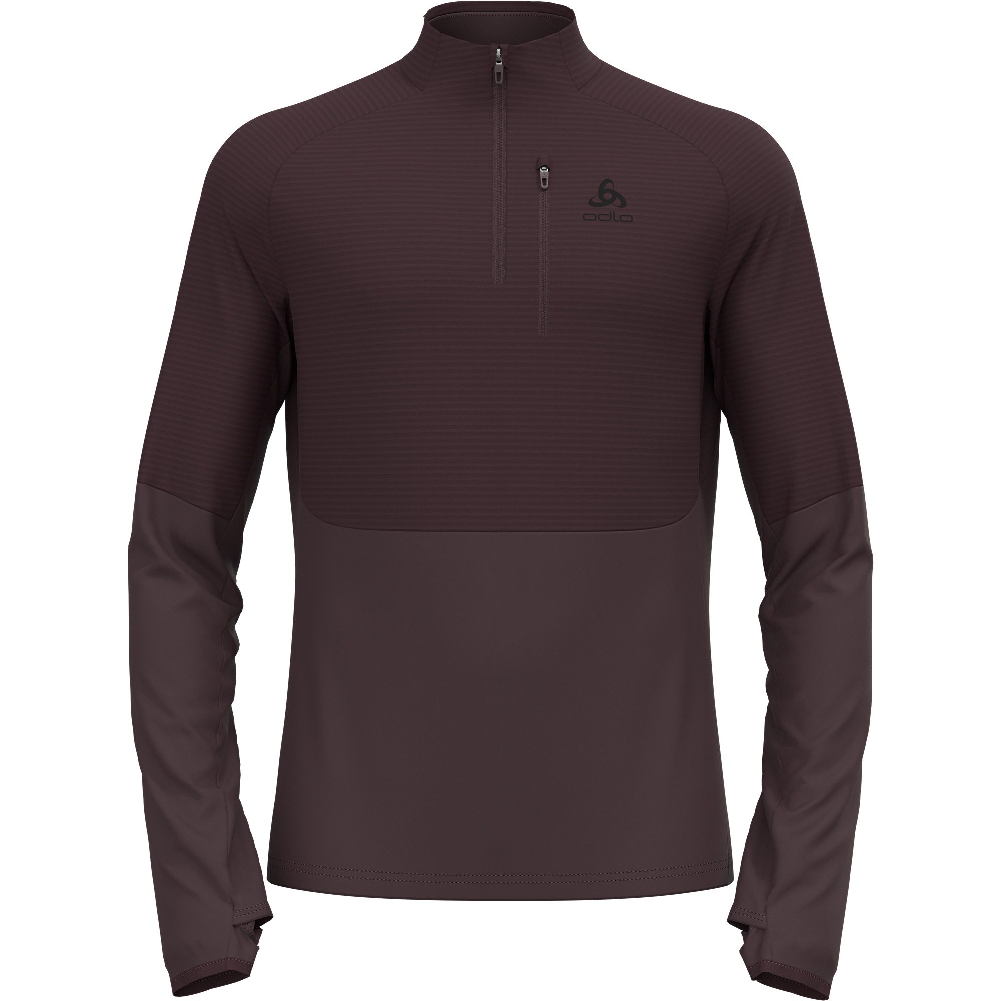 Odlo Descent Ceramiwarm 200 Sl 1/2 Zip Midlayer Herren fudge