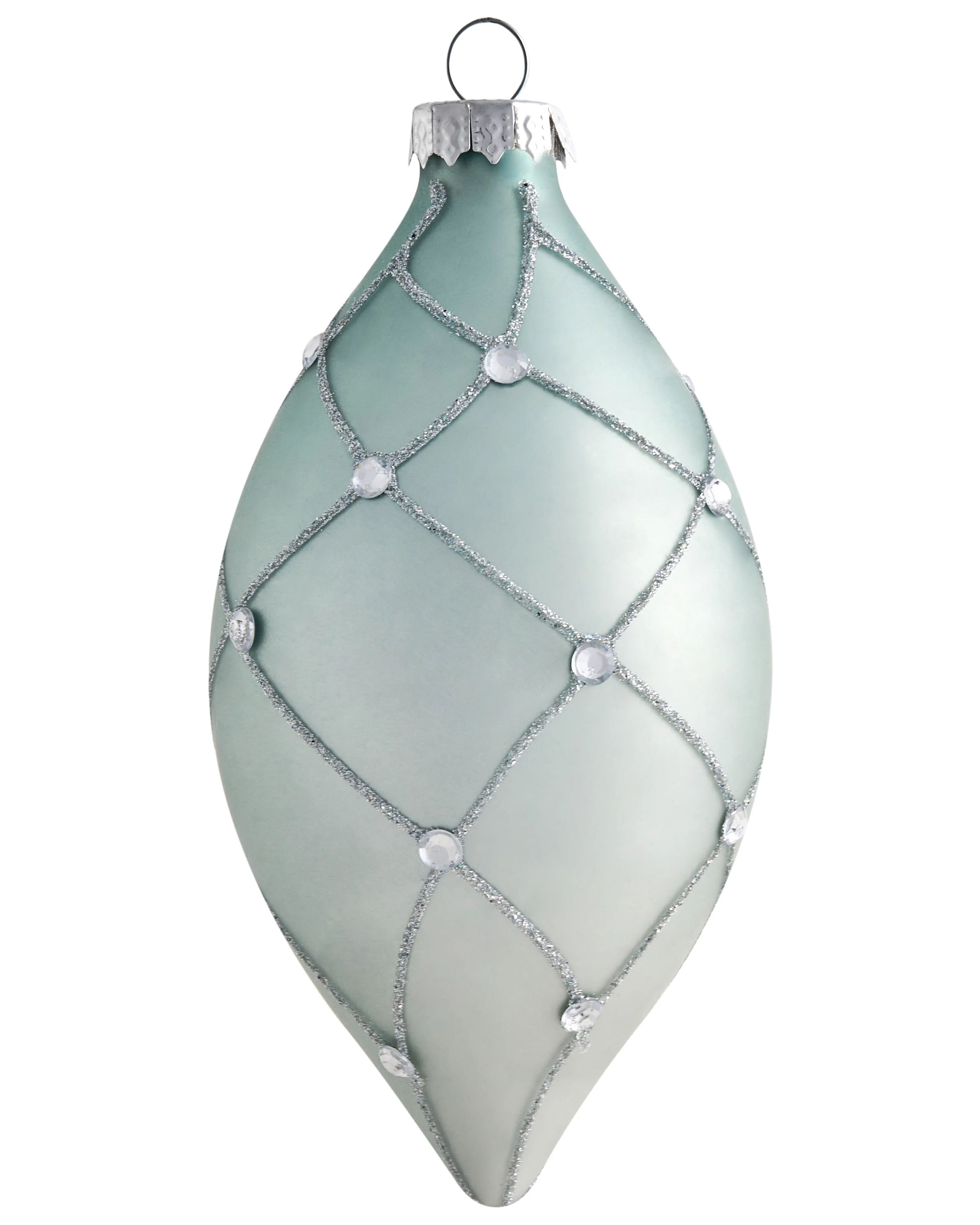 Set van 35 kerstballen SNOWFALL Glas Blauw