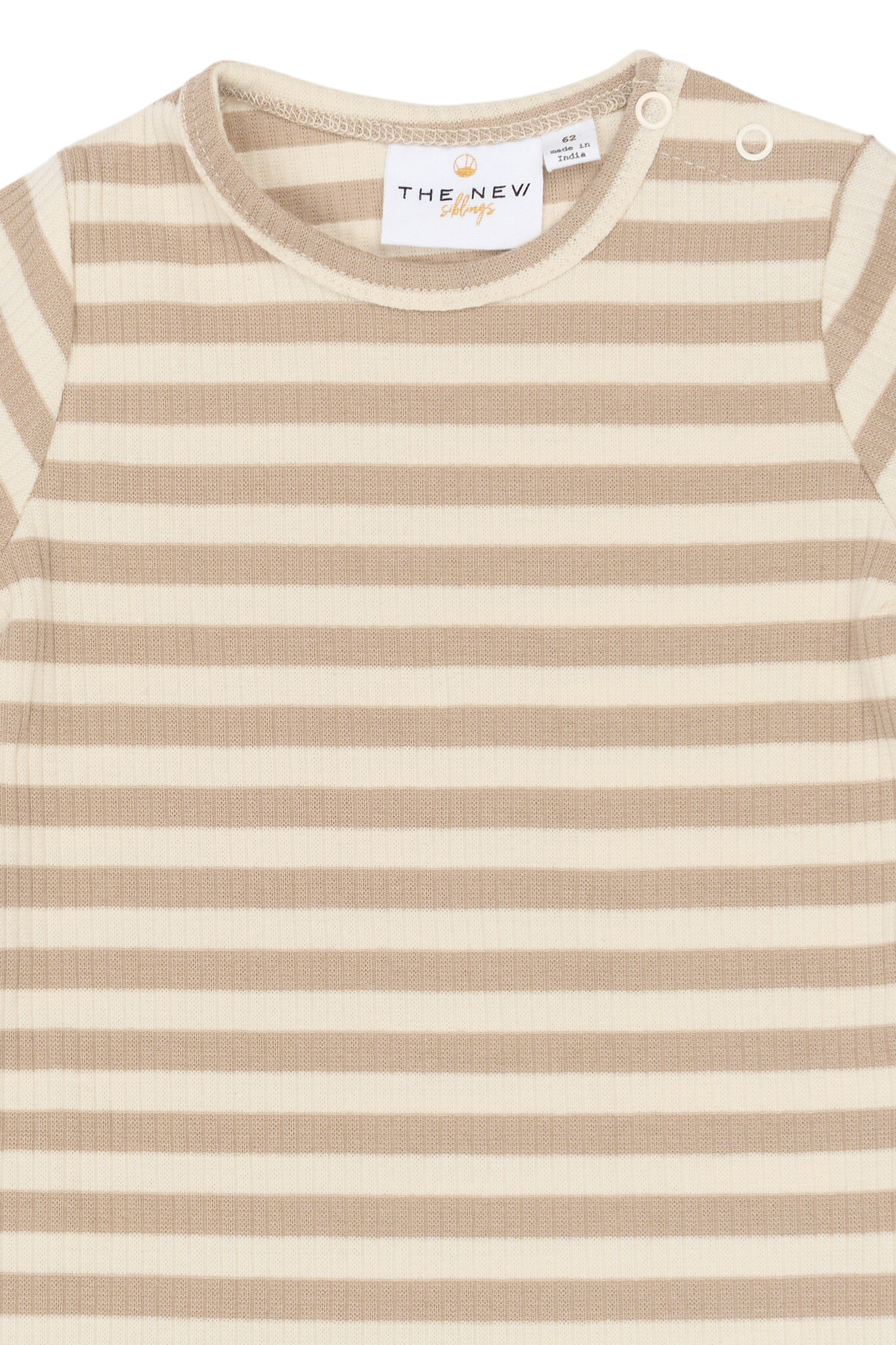 The New Siblings The New Siblings jumpsuit Fro humus stripes rib