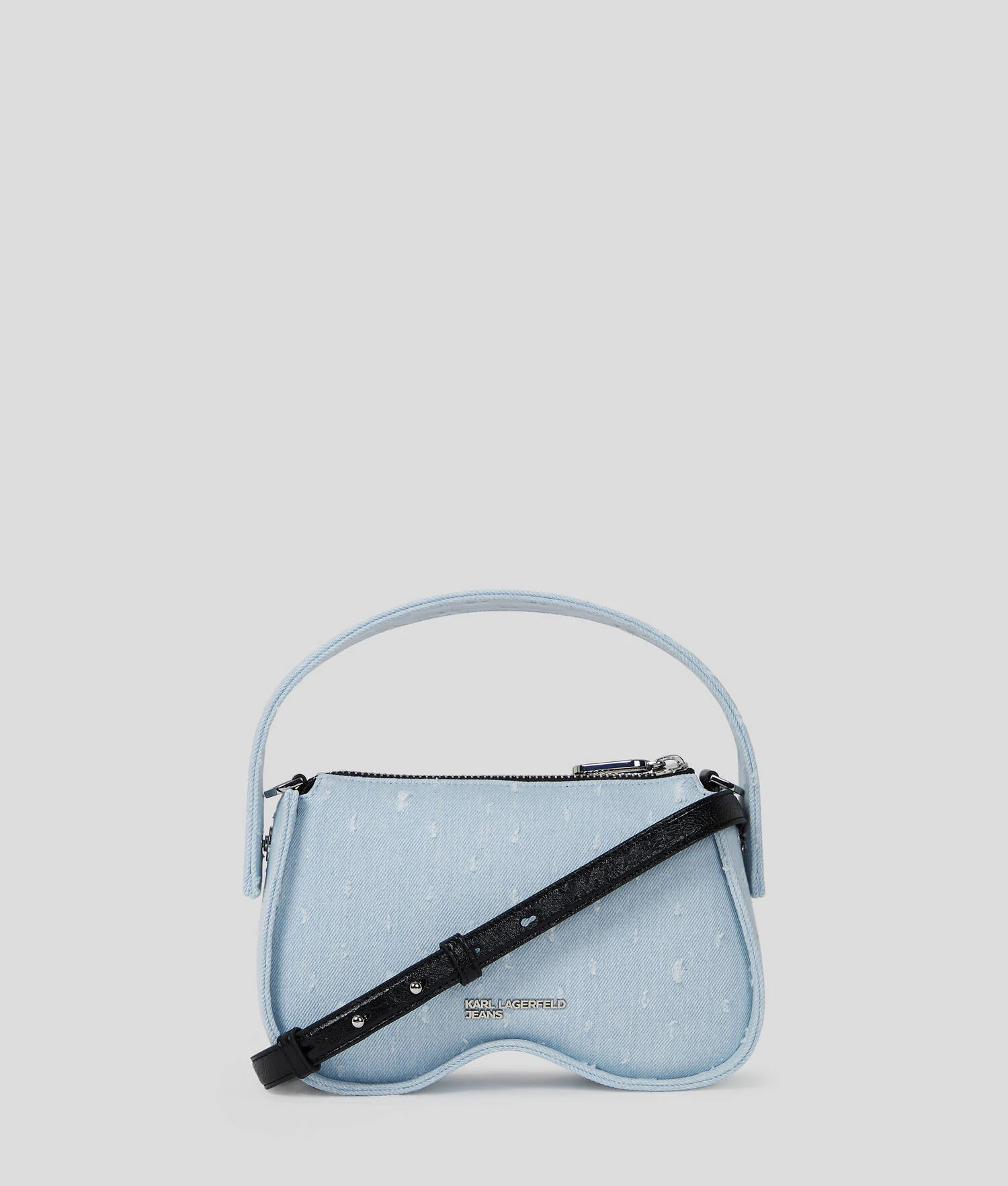 SAC AVEC ANSE EN BOUCLÉ STYLE LUNETTES DE SOLEIL - Boucle bleue lavée