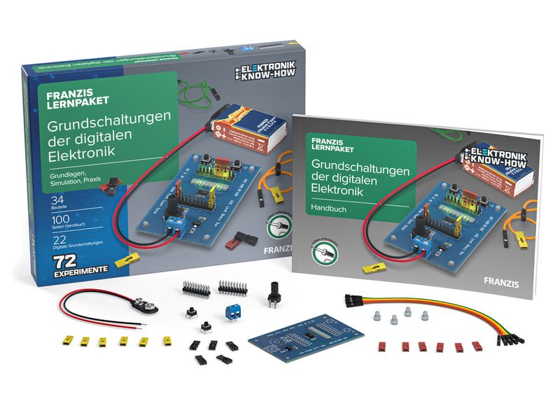 Franzis Lernpaket Grundschaltungen der digitalen Elektronik Vollständiges Experimentiersystem mit digitalen Grundschaltungen