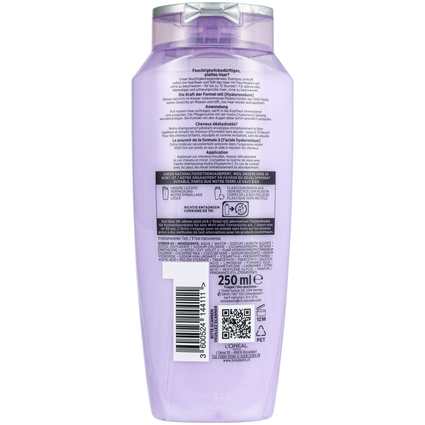 Elsève Hydra Hyaluronic 72H Feuchtigkeits-Shampoo