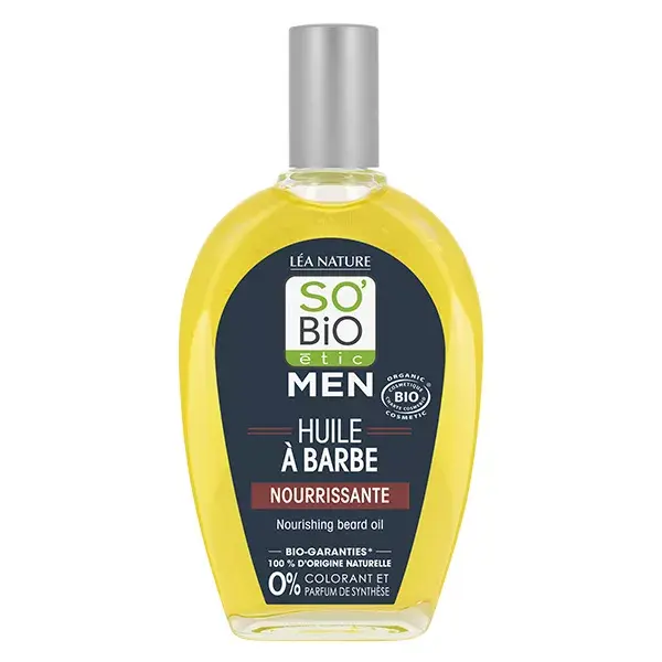 Óleo para Barba Nutritivo Orgânico So'Bio Étic Men 50ml