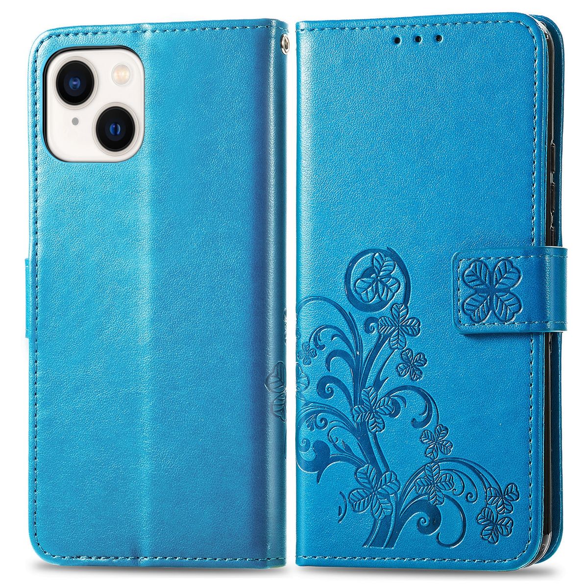 Hülle Handy Schutz für Apple iPhone 15 Plus Case Cover Klapp Tasche Wallet Etuis