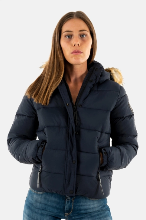 doudounes superdry faux fur 98t eclipse navy