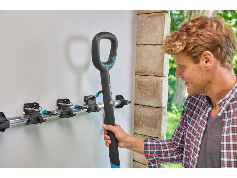 GARDENA Gerätehalter Plus Platzsparende Aufbewahrung für Schwerlast-Gartengeräte
