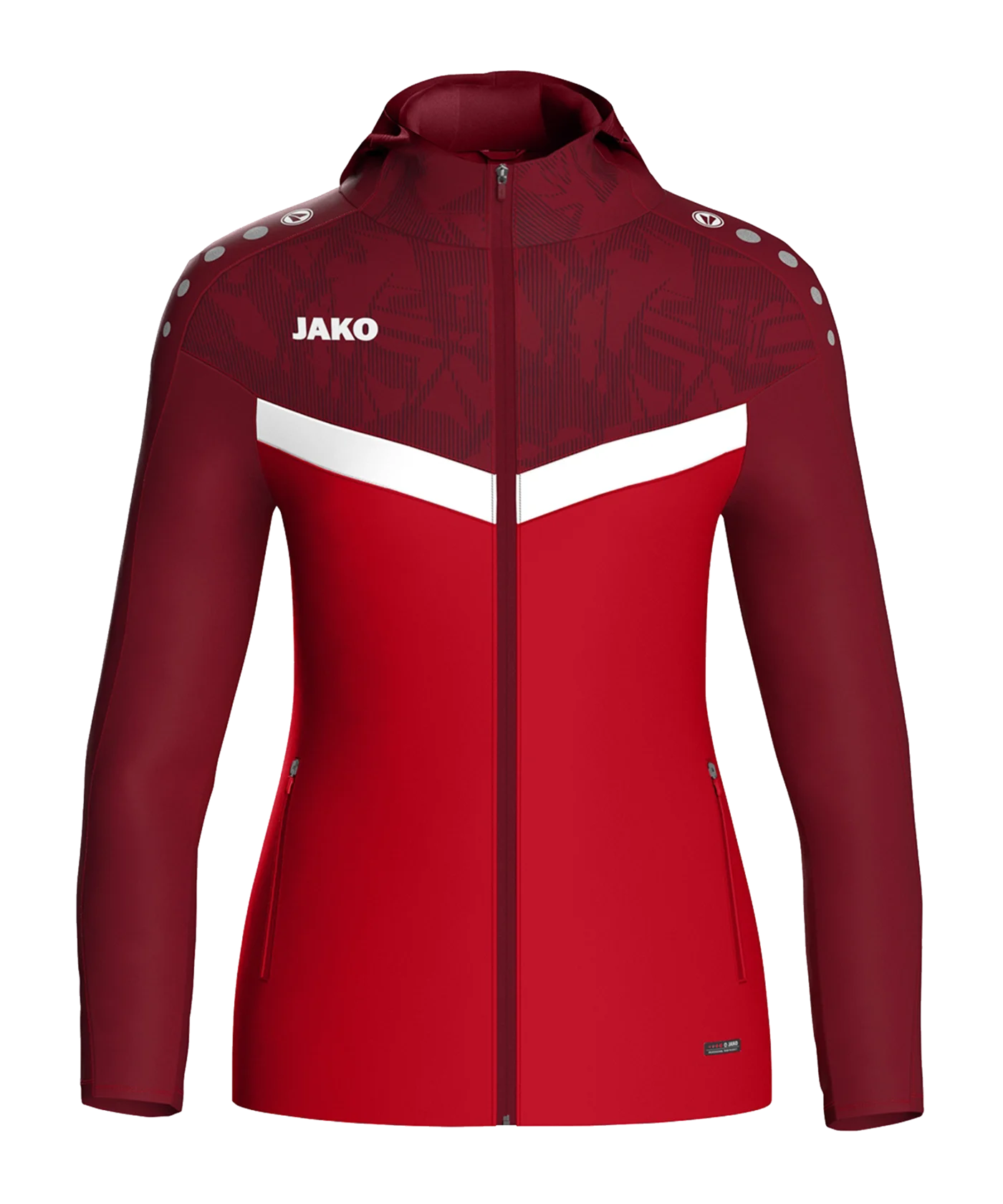 JAKO Iconic Kapuzenjacke Damen Rot F103