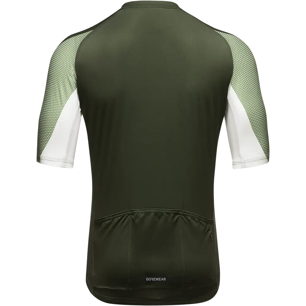 GORE Wear Spirit Triangles Fietsshirt Korte Mouwen Groen/Wit Heren