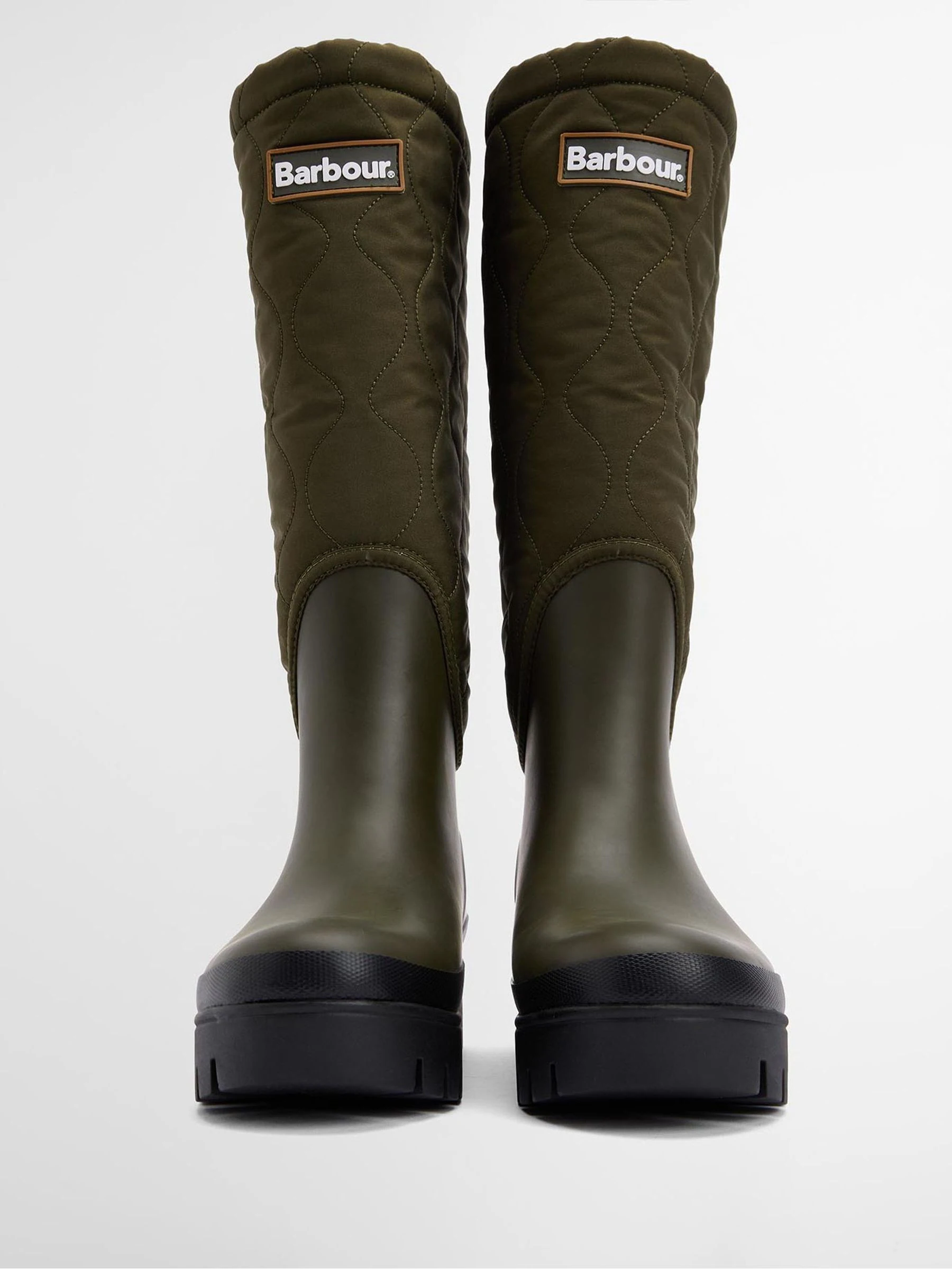 Groen - Barbour® Marnie Quilted Tall Wellington Boots