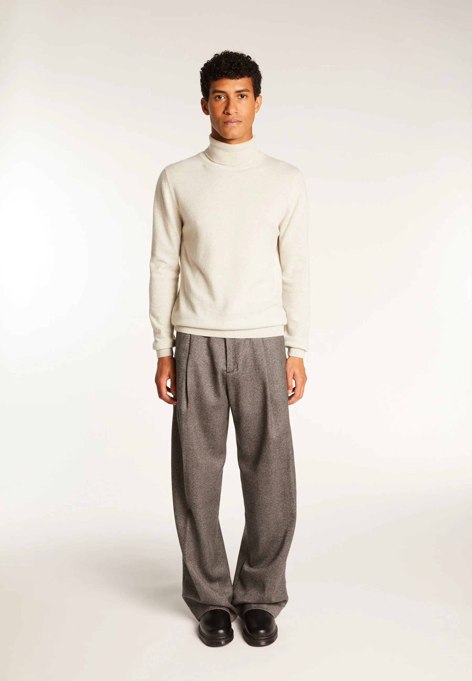 EDUARDOAH24 - Pull col roulé en cachemire | Gris