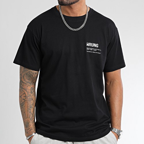 Tee Shirt Oversize Large Independent Noir Blanc
