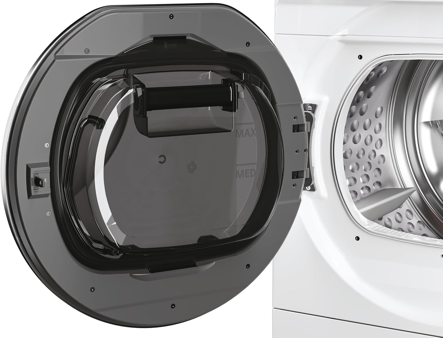 Hoover NDE H7A2TCES-84 Wärmepumpentrockner I 7 kg I Wi-Fi + Bluetooth-Technologie I AquaVision-Kondenswasserbehälter I deutsche Bedienblende