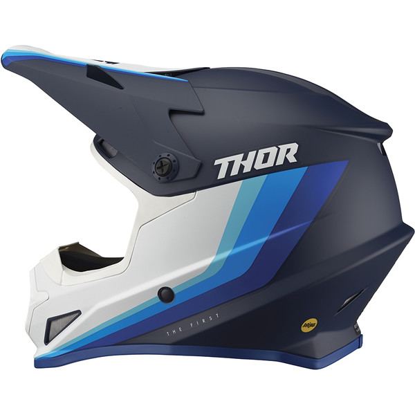 Thor Motocross - Casque Sector Mips® Runner Navy / Blanc Mat / Bleu