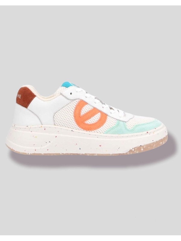 No Name - BRIDGET MID Grain White/Fluo Orange