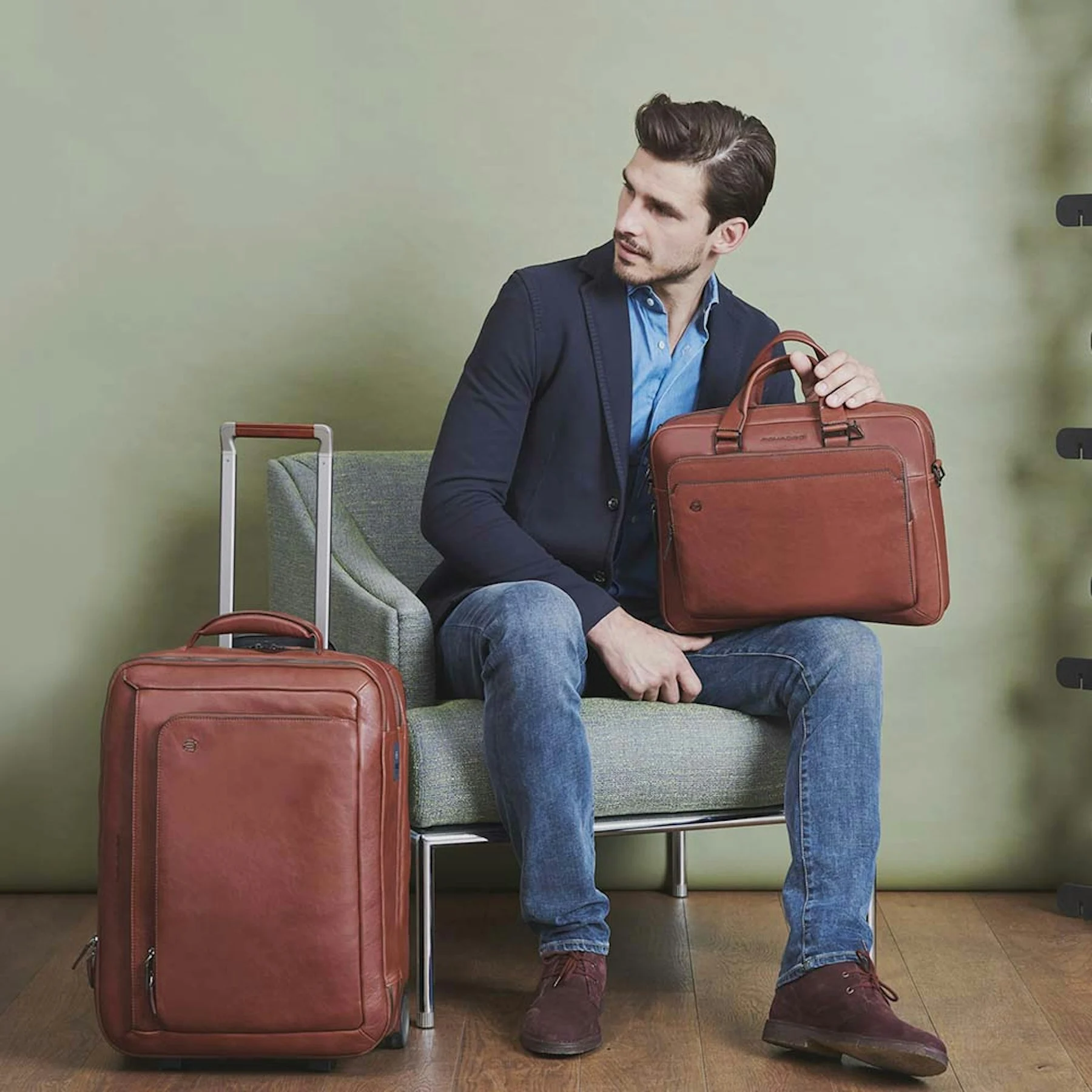 Malette en cuir | Marron