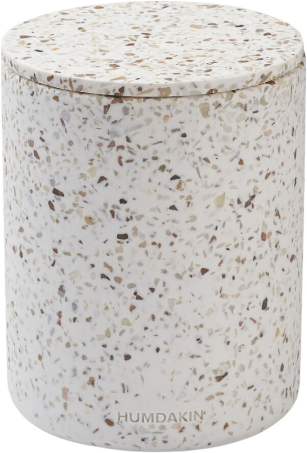 Humdakin Bologna - Terrazzo vase w. lid Hvid & multi