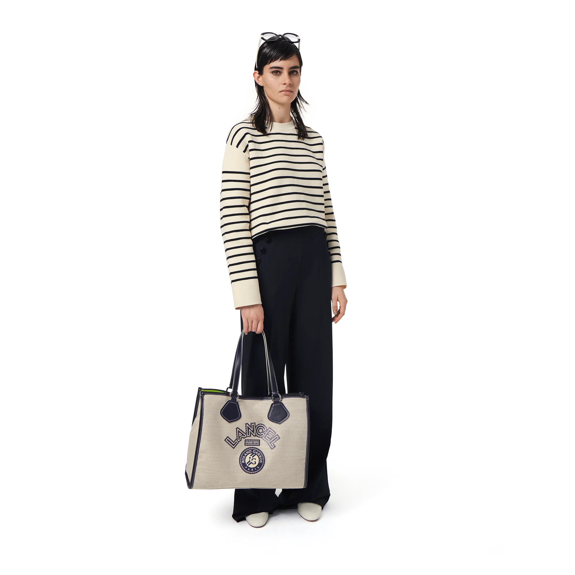 Cabas L  Lancel x Roland Garros-Bleu minuit