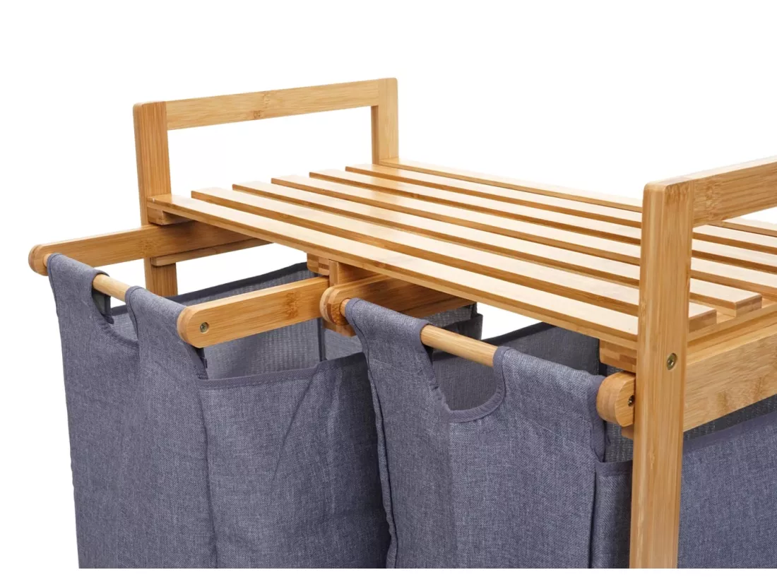 Collecteur de linge MCW-B83, gris foncé