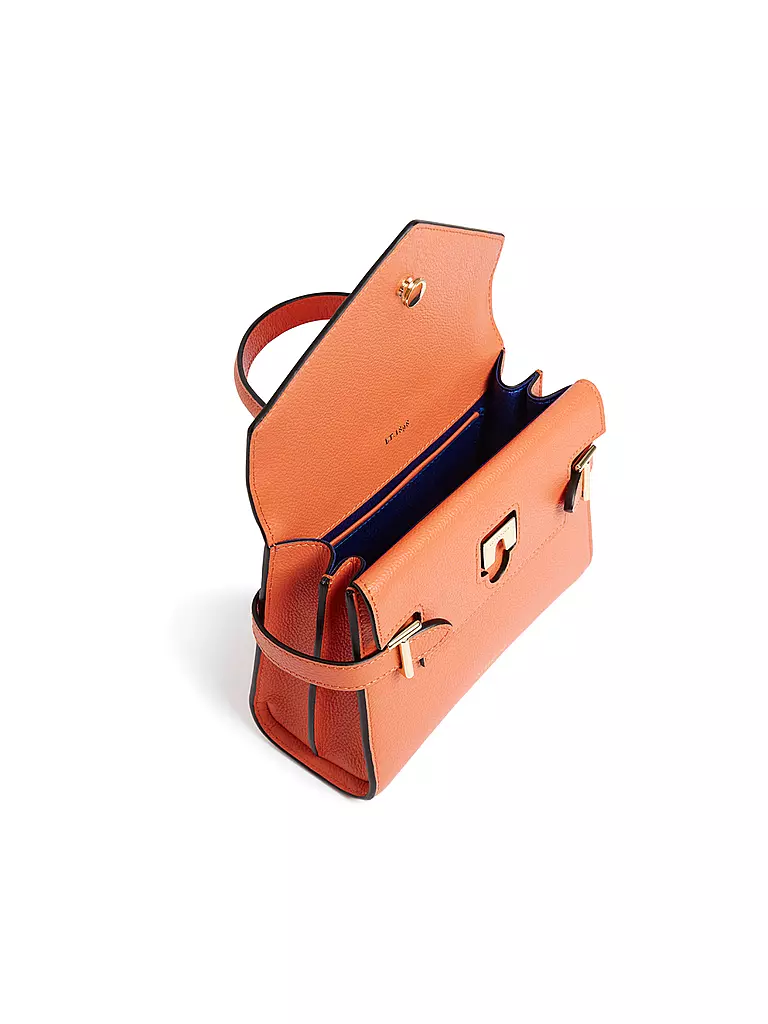 LE TANNEUR Ledertasche - Henkeltasche EMILIE FLAP Small orange