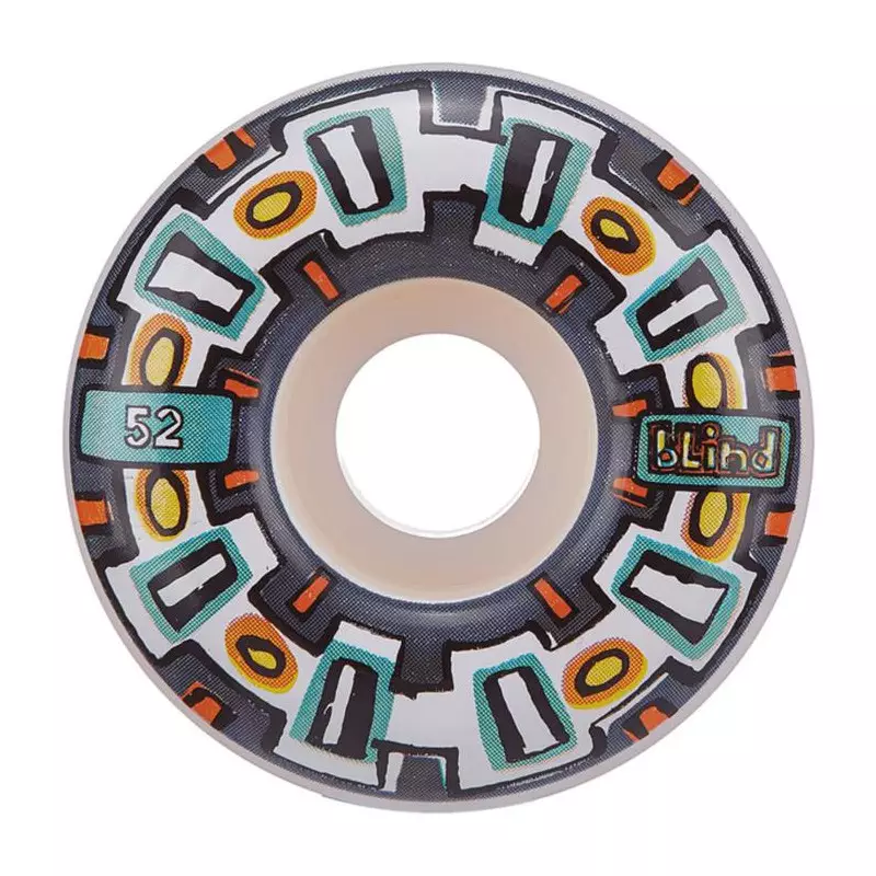 Roues skate BLIND (x4) Round Space V2 Bleu 52mm