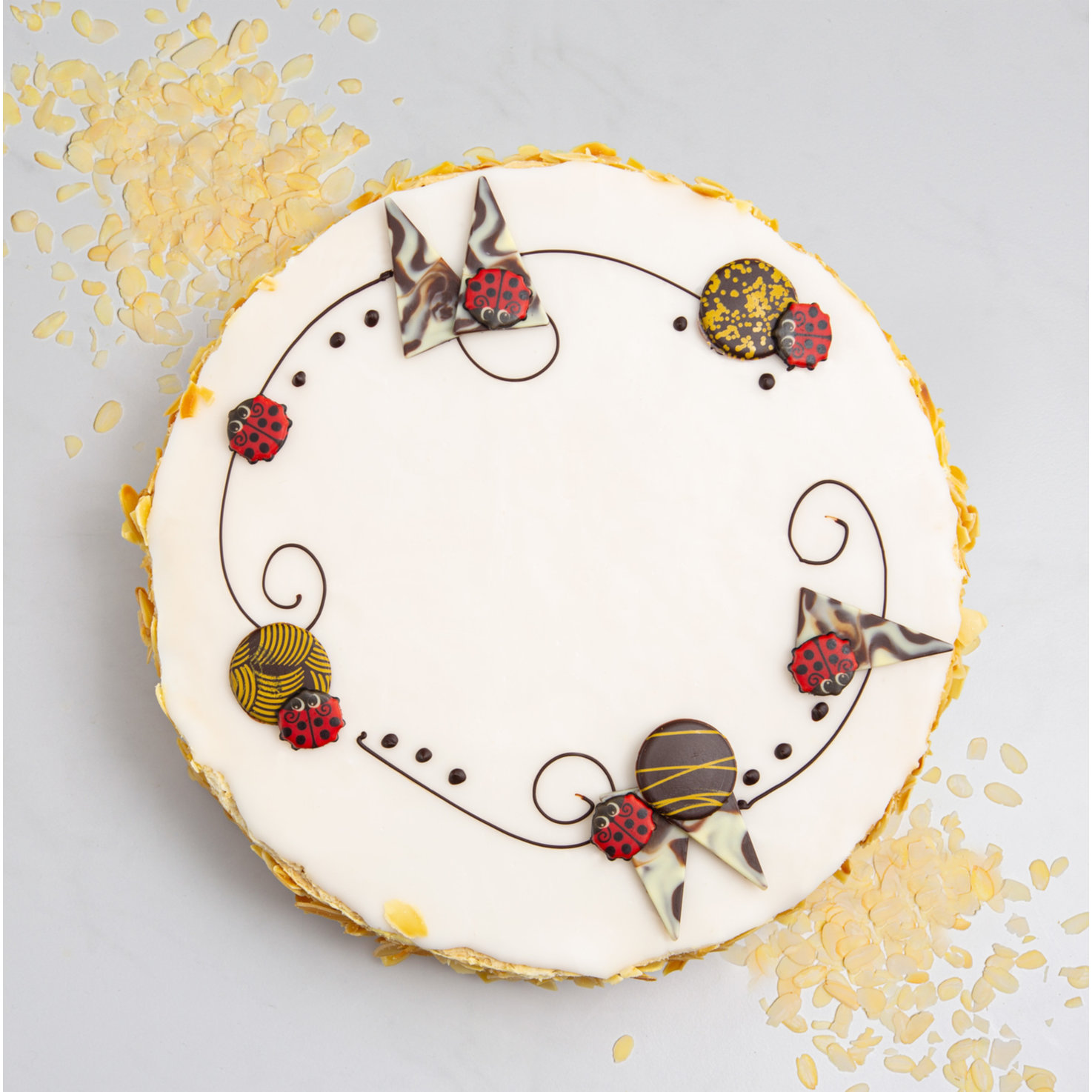 Millefeuille Torte Erwachsenendekor ohne Schrift