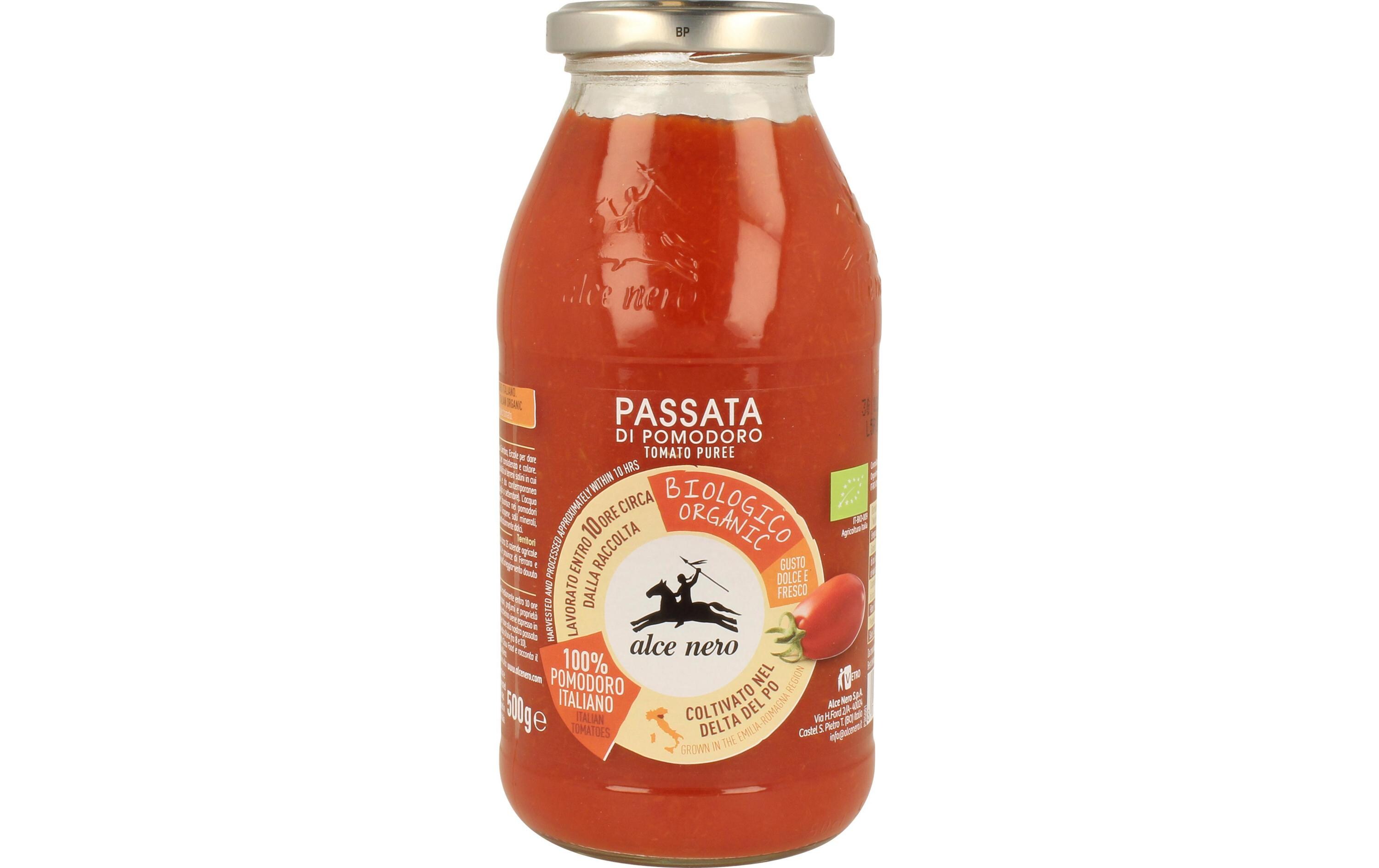Sauce  Bio Tomaten Passata Flasche 500 mlBiologisch zertifizierte Sauce für Teigwaren