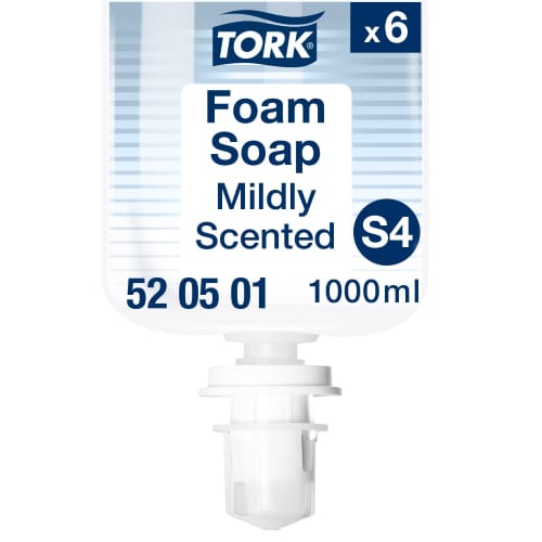 Savon mousse  doux Ecolabel Tork S4 recharge de 1L