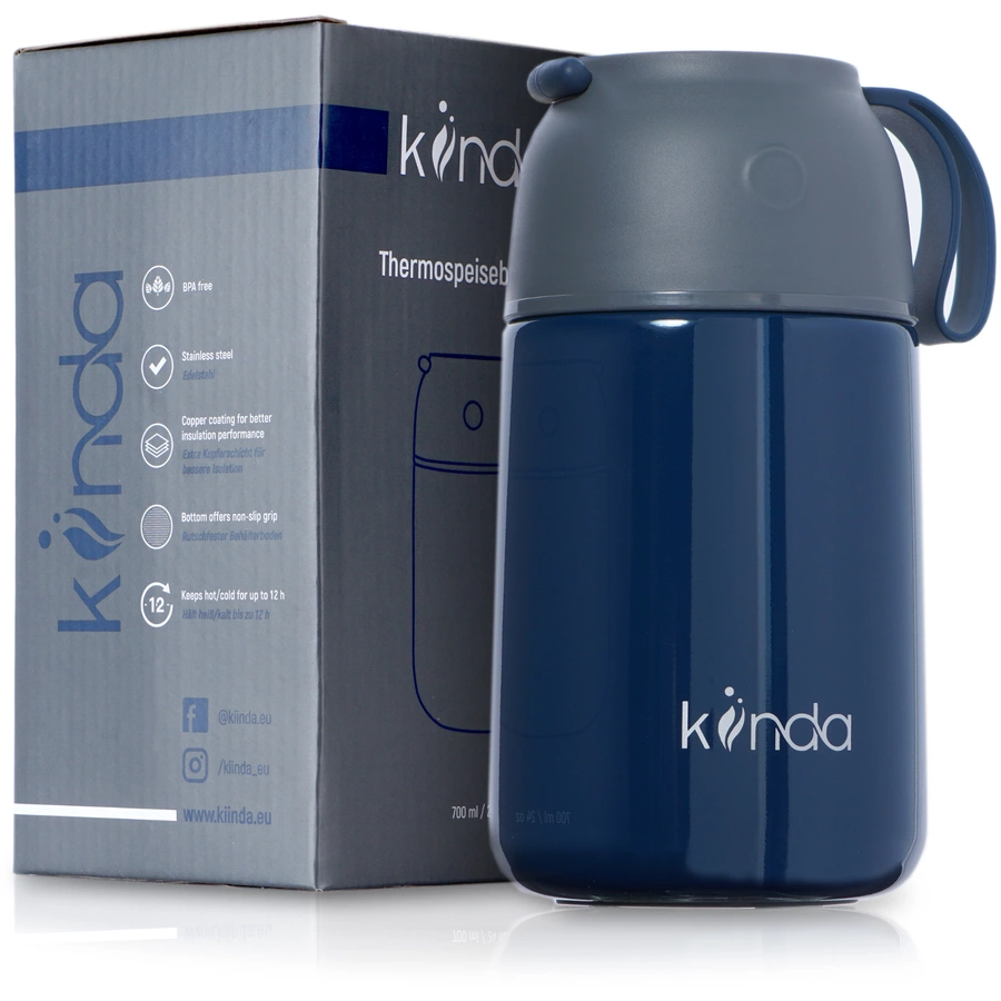 kiinda Thermo Essbehälter 700ml, in midnight blue