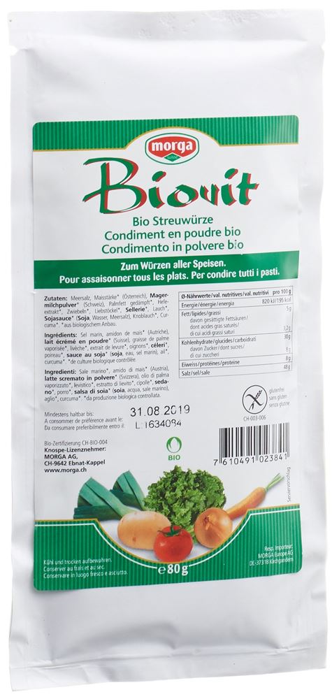MORGA Biovit Streuwürze Bio Btl 80 g