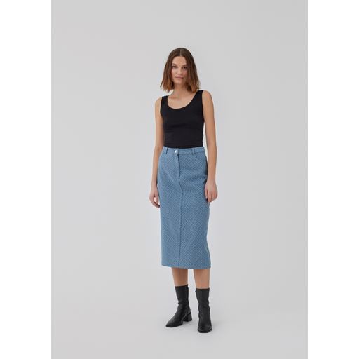 Modström HennesyMD Nederdel, Structured Medium Blue, XL