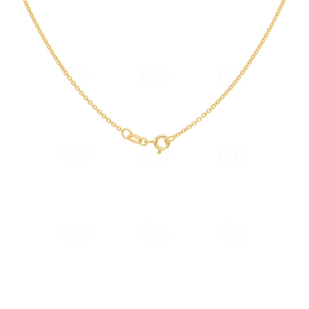 Ankerkette rund 375/9 K Gelbgold. 1.5mm