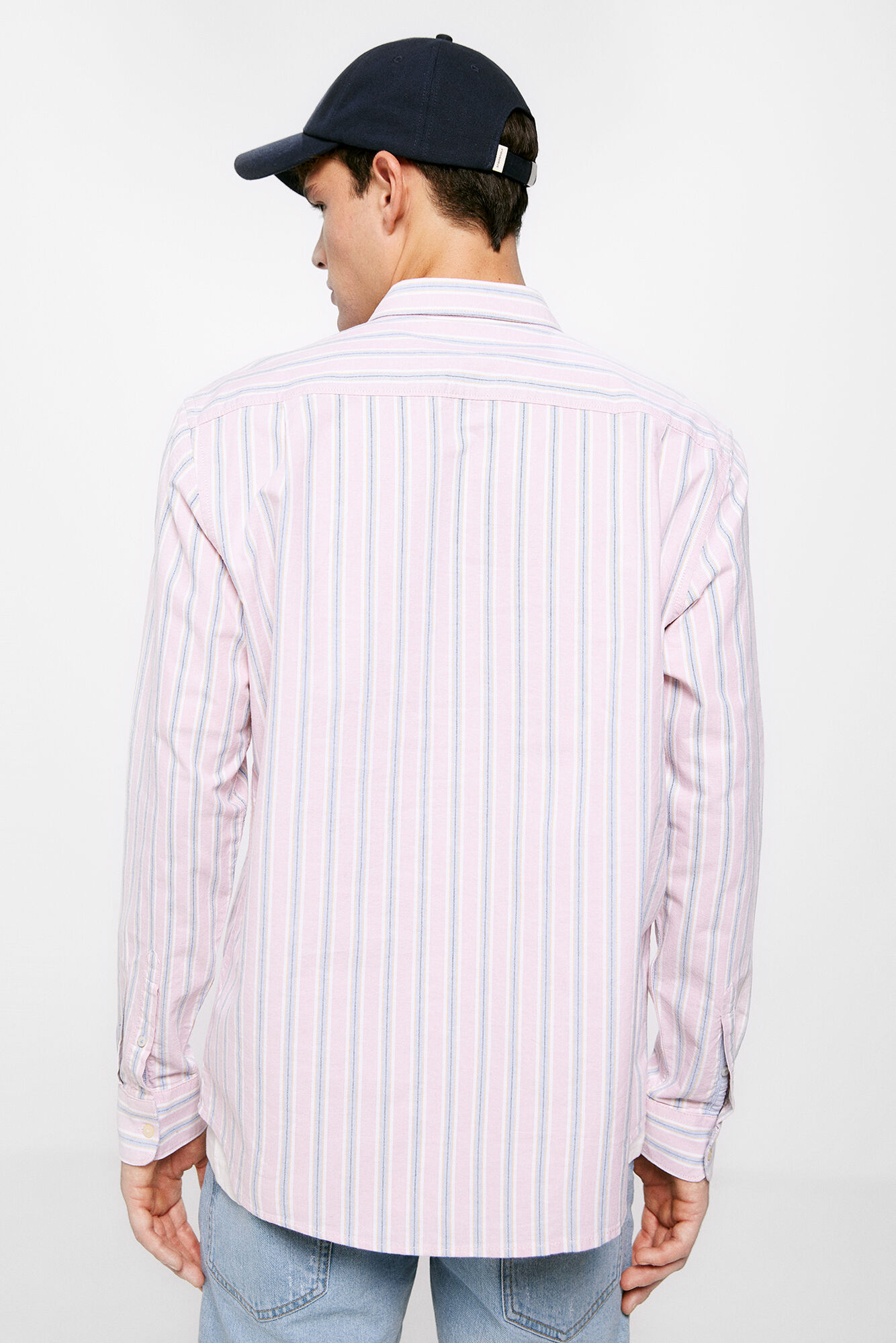camisa polo oxford listrada
